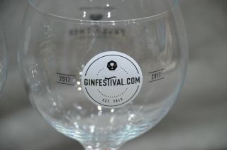 (2) Gin Festival 2017 Fever Tree Balloon Large Glass Bowl Goblet 62cl 3
