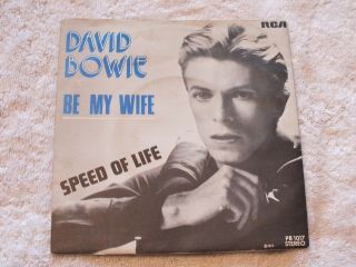 David Bowie ‎ - Be My Wife - Belgium Pic Sleeve -