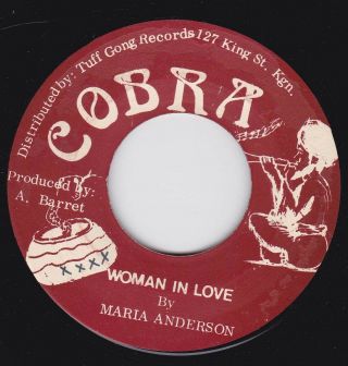 1st Press Maria Anderson - Woman In Love On The Cobra Label - Wailers