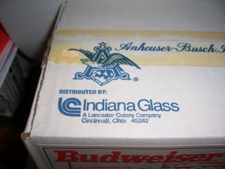 Set of 8 Budweiser Frog Glasses 1995 Anheuser Busch 2