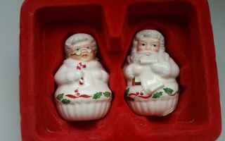 Lenox Holiday Mr.  &mrs.  Claus Salt And Pepper Shakers