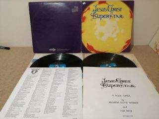 Jesus Christ Superstar Rock Opera Lp Uk 1970 Ian Gillan,  Booklet And Lyrics