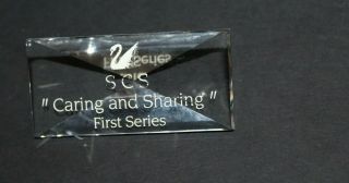 Swarovski Crystal Title Plaque Name Plate " Caring & Sharing " First Series
