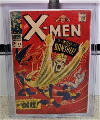 X - Men 28 (1967) Vg/fn 5.  0 - 1st Appearance Of Banshee Stan Lee Key