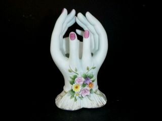 Vtg Lefton Lady Hand Vase Planter Kw419b 5.  5 " Japan