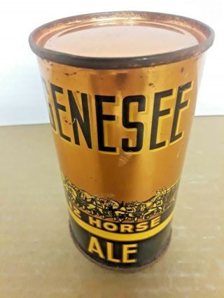 Genesee 12 Horse Ale Oi Flat Top Beer Can Rochester,  York Copper Oi Irtp