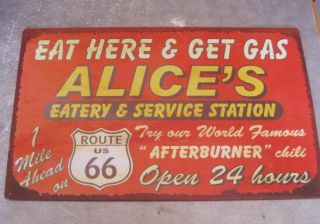 Vintage Metal Sign Alice 