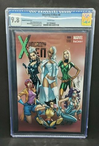 Uncanny X - Men 8 J Scott Campbell Variant Cgc Graded 9.  8 Marvel Comics