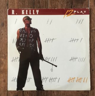 R.  Kelly ‎– 12 Play Lp.  Uk 1st 1993 Jive ‎– Hip 144