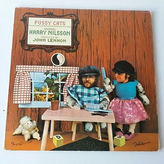 Harry Nilsson - Pussy Cats - Vinyl Lp Uk 1st Press 1974 Ex,  John Lennon