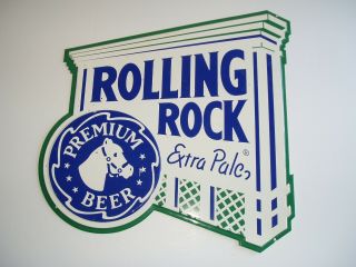 Rolling Rock 16 " X 16 " Extra Pale Premium Beer Metal Sign