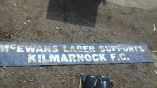 Mcewans Lager 20ft Lager Banner Pub Shed Bar Man Cave.  Kilmarnock Fc.