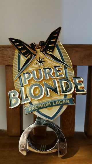 Pure Blonde Premium Lager Tap Badge (full Metal)