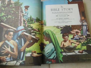 THE BIBLE STORY Complete Set 1953 Hardcover Books MAXWELL Vol 1 - 10 2