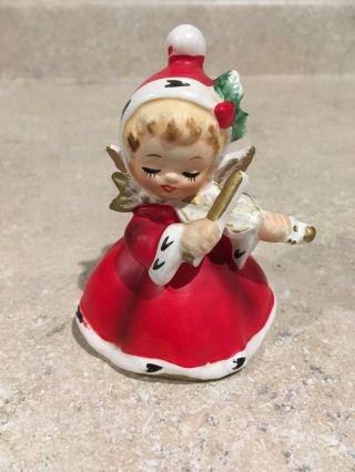 Vintage Napcoware Christmas Angel Playing Violin X - 7258