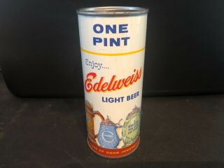Edelweiss 16oz Flat Top beer can 2