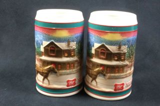 Miller High Life Beer Stein - To The Best Holiday Traditions Christmas M85 1985