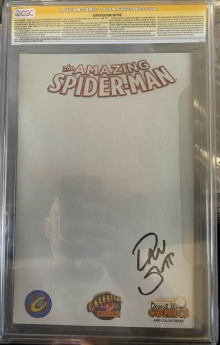 The Spider - Man 1 (2014) CGC 9.  8 SS John Romita & Dan Slott Sketch Cover 2