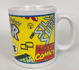 Marvel Comics 1994 OZ Coffee Mug Superhero Collage Vintage 3