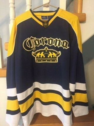 Corona Extra Beer Hockey Jersey - Size L - Very Sharp