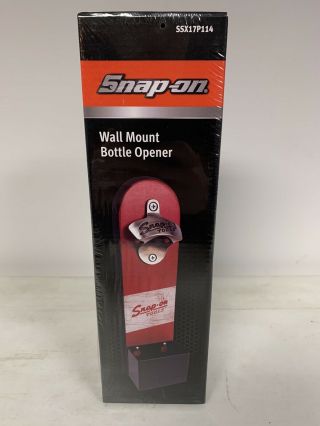 Snap - On Tools Wall Mount Bottle Opener W/bottle Cap Catch Ssx17p114