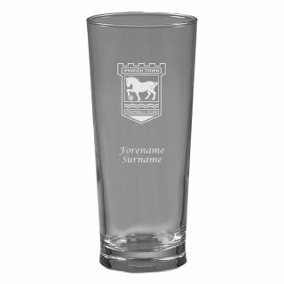 Ipswich Town F.  C - Personalised Beer Glass (crest)