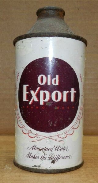 Old Export Cone Top Beer Can Cumberland Md Brewing Co.  - Some Paint Touch Up