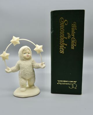 Dept 56 Winter Tales Of The Snowbabies Retired 68195 Look What I Can Do Figurine