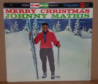 Johnny Mathis Merry Christmas Vinyl Lp Record Percy Faith W/ Bar Code