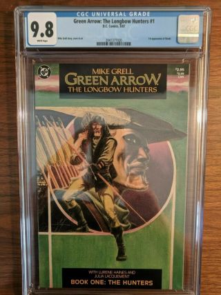 Green Arrow: The Longbow Hunters 1 Cgc 9.  8 White Pages Dc 1987