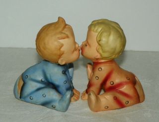 Holt Howard Hh Kissing Boy Girl Babies Salt Pepper Shakers 1959 Japan