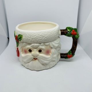 1973 Fitz And Floyd Vtg Santa Claus Coffee Mug 8oz