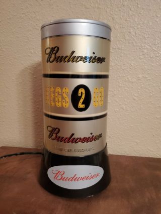 2002 Anheuser Bush Inc.  Budweiser Kegs 2 Go Double Sided Bar Light Lantern