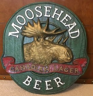 Moosehead Canadian Beer Lager Sign Bar Pub Tavern Garage Man Cave 14 "