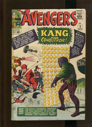 The Avengers 8 (3.  0) 1964 Big Key 1st Kang The Conqueror