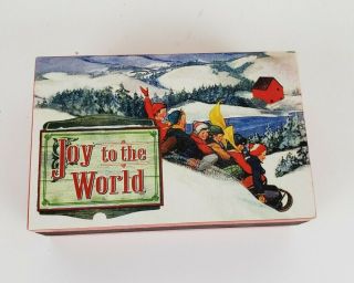 Gold Label Match Box Melodies By Mr Christmas Music Box “joy To The World”