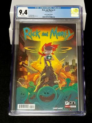 Rick And Morty 1 Cgc 9.  4 White Pages Books - A - Million Edition Variant 2015