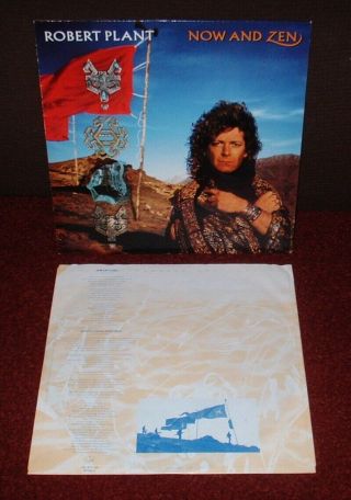 Robert Plant Now And Zen Lp 1988 Es Paranza 1st,  Inner Wx 149