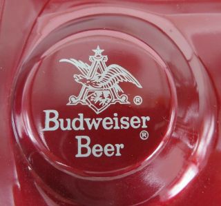 Budweiser Beer Vintage Metal Enamel Shiny Paint Ashtray Sweet Anheuser Busch 60s