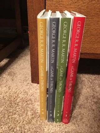 A Game Of Thrones (hardcover) Graphic Novel - complete set Books 1,  2,  3,  and 4. 2