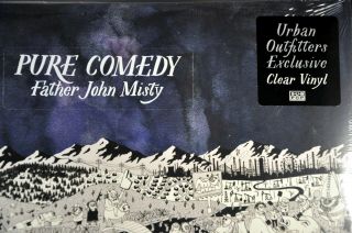 Father John Misty Pure Comedy Orig 2017 12 " Us Clear Vinyl X2 Blue Sleeve Ltd Uo