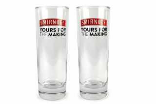 Smirnoff " Yours For The Making " Vodka Hi - Ball Glass (set Of 4)