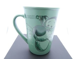 Walt Disney World Tigger Green Coffee Mug Cup Bouncy Fierce Adventurous Carefree
