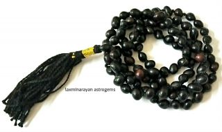 Black Chirmi Beads Mala 108,  1 Beads Black Gunja Mala For Good Luck