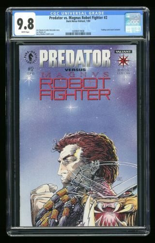 Predator Vs.  Magnus Robot Fighter 2 Cgc 9.  8 1992 0289017008