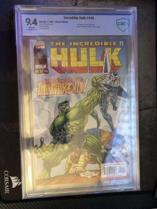 Incredible Hulk 449 Cbcs 9.  4 Cgc 1st Thunderbolts Movie