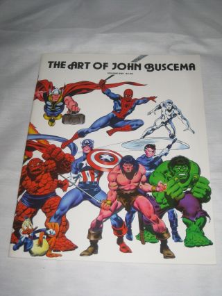 The Art Of John Buscema Comic Fanzine Featuring Marvel Characters,  Vf
