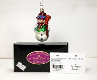 Christopher Radko Little Gems Christmas Ornament Dressed To Chill