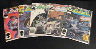 Wow Punisher (1985 Mini - Series) 1,  2,  3,  4,  5 (9.  0 To 9.  4) Tight,  Bright & Glossy