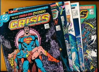 Crisis On Infinite Earths 1 - 12 George Perez Complete Vf/nm - (8.  5 To 9.  4) Set